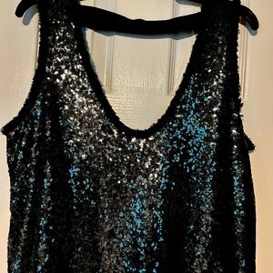 Gorgeous sequin Zara shift mini dress
